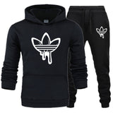 New 2019 Two Pieces Set Fashion Hooded Sweatshirts Sportswear Men Tracksuit Hoodie Autumn Men Brand Clothes Hoodies+Pants Sets