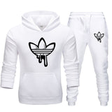New 2019 Two Pieces Set Fashion Hooded Sweatshirts Sportswear Men Tracksuit Hoodie Autumn Men Brand Clothes Hoodies+Pants Sets