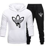 New 2019 Two Pieces Set Fashion Hooded Sweatshirts Sportswear Men Tracksuit Hoodie Autumn Men Brand Clothes Hoodies+Pants Sets