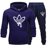 New 2019 Two Pieces Set Fashion Hooded Sweatshirts Sportswear Men Tracksuit Hoodie Autumn Men Brand Clothes Hoodies+Pants Sets