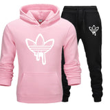New 2019 Two Pieces Set Fashion Hooded Sweatshirts Sportswear Men Tracksuit Hoodie Autumn Men Brand Clothes Hoodies+Pants Sets
