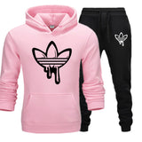 New 2019 Two Pieces Set Fashion Hooded Sweatshirts Sportswear Men Tracksuit Hoodie Autumn Men Brand Clothes Hoodies+Pants Sets