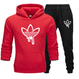New 2019 Two Pieces Set Fashion Hooded Sweatshirts Sportswear Men Tracksuit Hoodie Autumn Men Brand Clothes Hoodies+Pants Sets