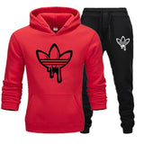 New 2019 Two Pieces Set Fashion Hooded Sweatshirts Sportswear Men Tracksuit Hoodie Autumn Men Brand Clothes Hoodies+Pants Sets