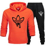 New 2019 Two Pieces Set Fashion Hooded Sweatshirts Sportswear Men Tracksuit Hoodie Autumn Men Brand Clothes Hoodies+Pants Sets