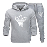 New 2019 Two Pieces Set Fashion Hooded Sweatshirts Sportswear Men Tracksuit Hoodie Autumn Men Brand Clothes Hoodies+Pants Sets