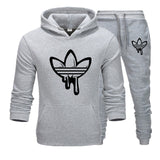New 2019 Two Pieces Set Fashion Hooded Sweatshirts Sportswear Men Tracksuit Hoodie Autumn Men Brand Clothes Hoodies+Pants Sets