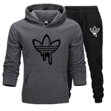 New 2019 Two Pieces Set Fashion Hooded Sweatshirts Sportswear Men Tracksuit Hoodie Autumn Men Brand Clothes Hoodies+Pants Sets