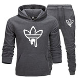New 2019 Two Pieces Set Fashion Hooded Sweatshirts Sportswear Men Tracksuit Hoodie Autumn Men Brand Clothes Hoodies+Pants Sets
