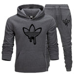New 2019 Two Pieces Set Fashion Hooded Sweatshirts Sportswear Men Tracksuit Hoodie Autumn Men Brand Clothes Hoodies+Pants Sets