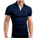 2019 High Quality Men Polo Brand New Men RF roger federer Polos Short Sleeve Casual Business Work Polo shirt