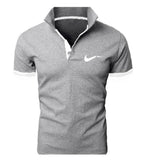 2019 High Quality Men Polo Brand New Men RF roger federer Polos Short Sleeve Casual Business Work Polo shirt