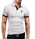 2019 High Quality Men Polo Brand New Men RF roger federer Polos Short Sleeve Casual Business Work Polo shirt
