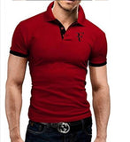 2019 High Quality Men Polo Brand New Men RF roger federer Polos Short Sleeve Casual Business Work Polo shirt