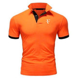 2019 High Quality Men Polo Brand New Men RF roger federer Polos Short Sleeve Casual Business Work Polo shirt