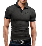 2019 High Quality Men Polo Brand New Men RF roger federer Polos Short Sleeve Casual Business Work Polo shirt