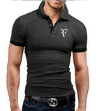 2019 High Quality Men Polo Brand New Men RF roger federer Polos Short Sleeve Casual Business Work Polo shirt