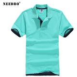 NEEDBO Polo Shirt Men Cotton Plus Size Slim Shirt High Quality Jerseys Brands Men Polo Shirt Short Sleeve t Summer Polo Homme