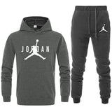 Brand Jordan Clothing Men's Casual Sweatshirts Pullover Men tracksuit Hoodies Two Piece +Pants Sport Shirts Autumn Winter Set