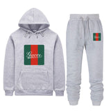 2019 Hoodies+Sweatpants De Marque Guccy 2 Piece Set Women Jogging Tracksuit Men Set Track Suit Moletom Bodybuilding Tracksuits