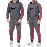 Neue 2019 Freies Verschiffen Marke Trainingsanzug Mode Hoodies Männer Sportswear Zwei Stück Sets Fleece Dicken hoody + Hosen Spo