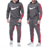 Neue 2019 Freies Verschiffen Marke Trainingsanzug Mode Hoodies Männer Sportswear Zwei Stück Sets Fleece Dicken hoody + Hosen Spo