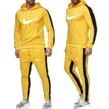 Neue 2019 Freies Verschiffen Marke Trainingsanzug Mode Hoodies Männer Sportswear Zwei Stück Sets Fleece Dicken hoody + Hosen Spo