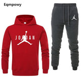Brand  Clothing Men's Casual Sweatshirts Pullover Men Tracksuit Hoodies Two Piece +Pants Sport Shirts Autumn Winter Set