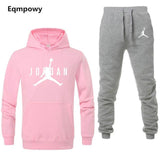 Brand  Clothing Men's Casual Sweatshirts Pullover Men Tracksuit Hoodies Two Piece +Pants Sport Shirts Autumn Winter Set