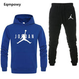 Brand  Clothing Men's Casual Sweatshirts Pullover Men Tracksuit Hoodies Two Piece +Pants Sport Shirts Autumn Winter Set