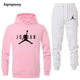Brand  Clothing Men's Casual Sweatshirts Pullover Men Tracksuit Hoodies Two Piece +Pants Sport Shirts Autumn Winter Set