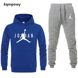 Brand  Clothing Men's Casual Sweatshirts Pullover Men Tracksuit Hoodies Two Piece +Pants Sport Shirts Autumn Winter Set