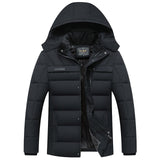 2019 Hot Fashion Hooded Winter Coat Men Thick Warm Mens Winter Jacket Windproof Father's Gift Parka