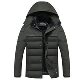 2019 Hot Fashion Hooded Winter Coat Men Thick Warm Mens Winter Jacket Windproof Father's Gift Parka
