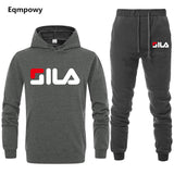 Men/ Women's Tracksuits Jordan 23 Autumn Winter Solid Color Sportswear Hoodies+Long Pants Two Piece Set Female Cotton Outfits