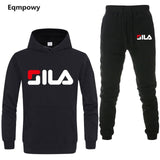 Men/ Women's Tracksuits Jordan 23 Autumn Winter Solid Color Sportswear Hoodies+Long Pants Two Piece Set Female Cotton Outfits