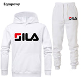 Men/ Women's Tracksuits Jordan 23 Autumn Winter Solid Color Sportswear Hoodies+Long Pants Two Piece Set Female Cotton Outfits