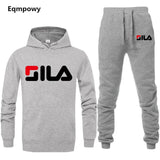 Men/ Women's Tracksuits Jordan 23 Autumn Winter Solid Color Sportswear Hoodies+Long Pants Two Piece Set Female Cotton Outfits