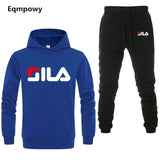 Men/ Women's Tracksuits Jordan 23 Autumn Winter Solid Color Sportswear Hoodies+Long Pants Two Piece Set Female Cotton Outfits