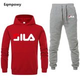 Men/ Women's Tracksuits Jordan 23 Autumn Winter Solid Color Sportswear Hoodies+Long Pants Two Piece Set Female Cotton Outfits