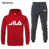 Men/ Women's Tracksuits Jordan 23 Autumn Winter Solid Color Sportswear Hoodies+Long Pants Two Piece Set Female Cotton Outfits