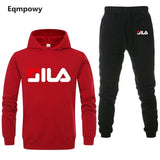 Men/ Women's Tracksuits Jordan 23 Autumn Winter Solid Color Sportswear Hoodies+Long Pants Two Piece Set Female Cotton Outfits