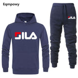 Men/ Women's Tracksuits Jordan 23 Autumn Winter Solid Color Sportswear Hoodies+Long Pants Two Piece Set Female Cotton Outfits