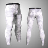 2 Piece Tracksuit Men Compression MMA Long sleeve t shirt Rashgard kit Camouflage  Sweatshirt+leggings Fitness Thermal underwear